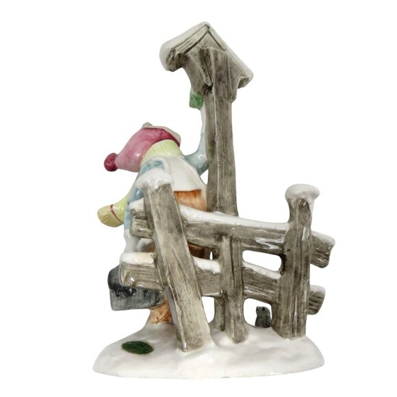 FONTANINI Child and Bird Country Farm Scene #541 Italy Vintage 9" Tall Figurine - Picture 7 of 11